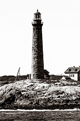 Thacher Island North Light -BW